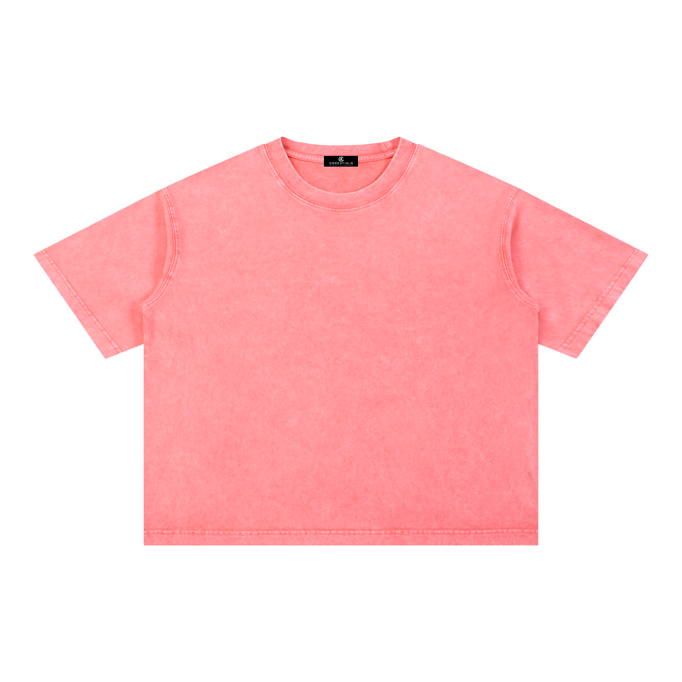 Mineral Wash Boxy Cotton T-Shirt (No Logo)