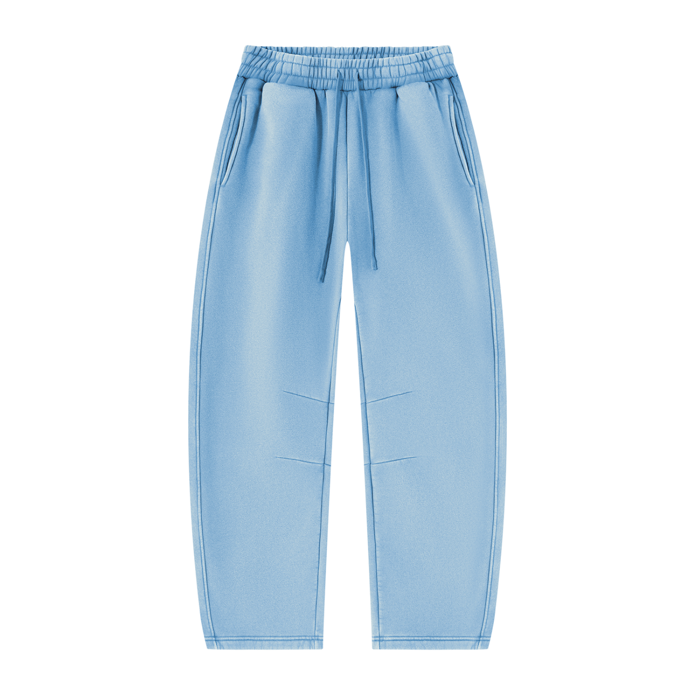 Unisex Vintage Wash Barrel Leg Fleece Sweatpants