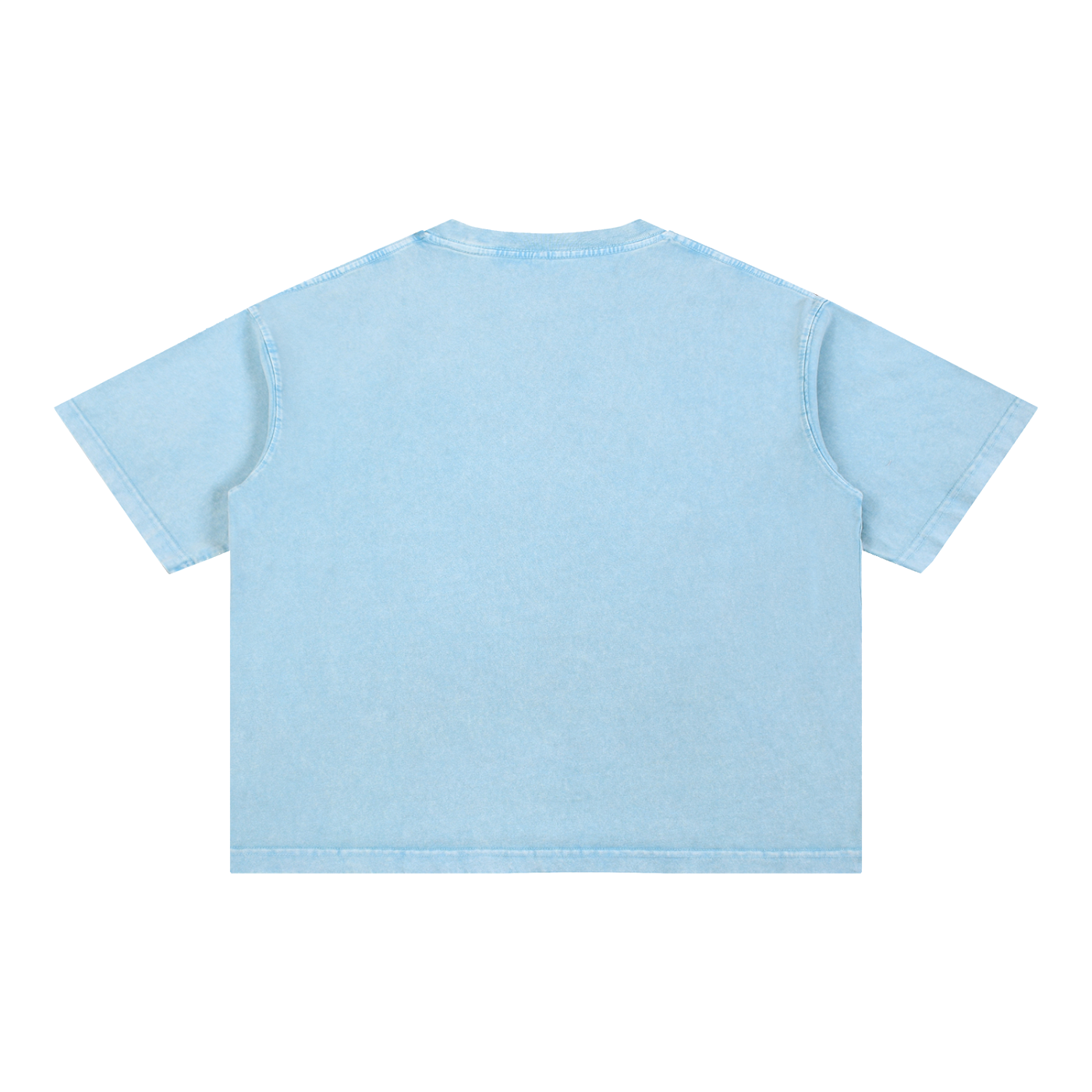 Mineral Wash Boxy Cotton T-Shirt (No Logo)