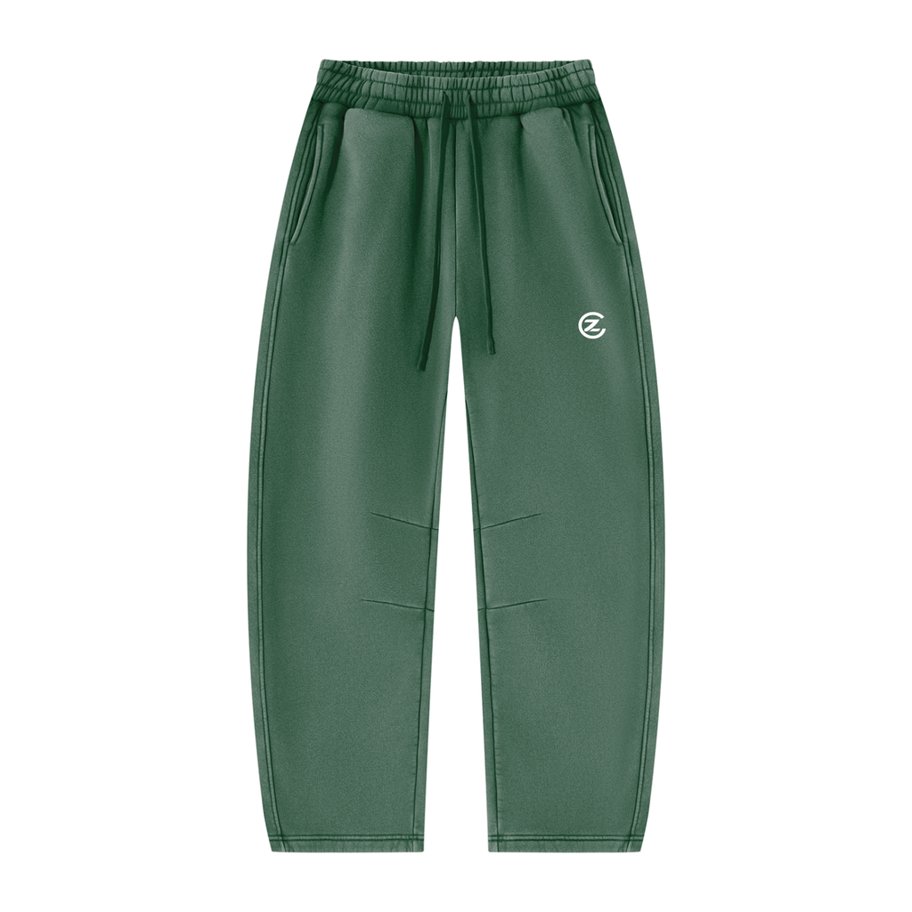 Unisex Vintage Wash Barrel Leg Fleece Sweatpants