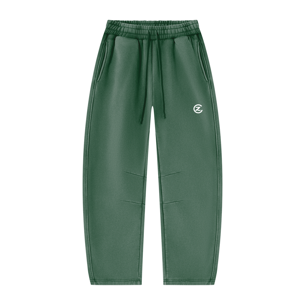 Unisex Vintage Wash Barrel Leg Fleece Sweatpants