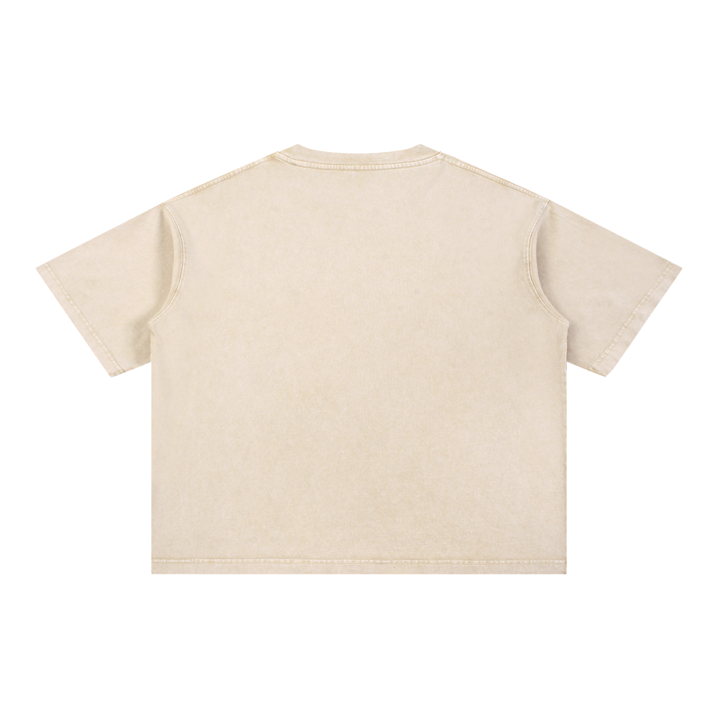 Mineral Wash Boxy Cotton T-Shirt (No Logo)
