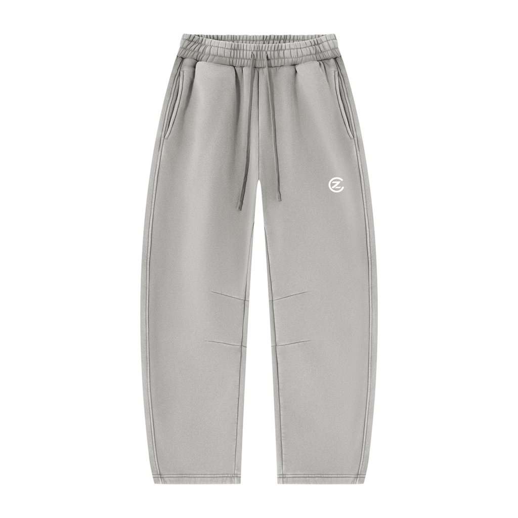 Unisex Vintage Wash Barrel Leg Fleece Sweatpants