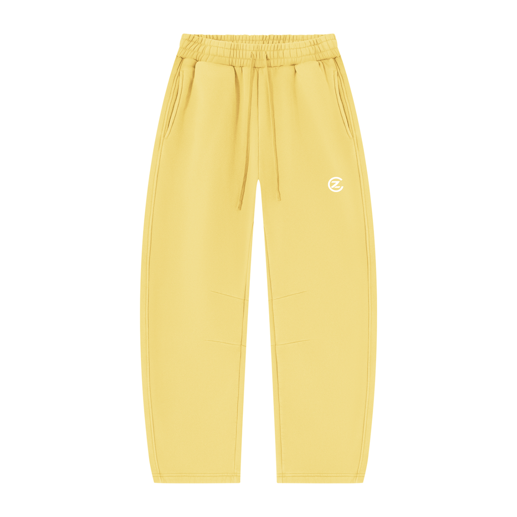 Unisex Vintage Wash Barrel Leg Fleece Sweatpants