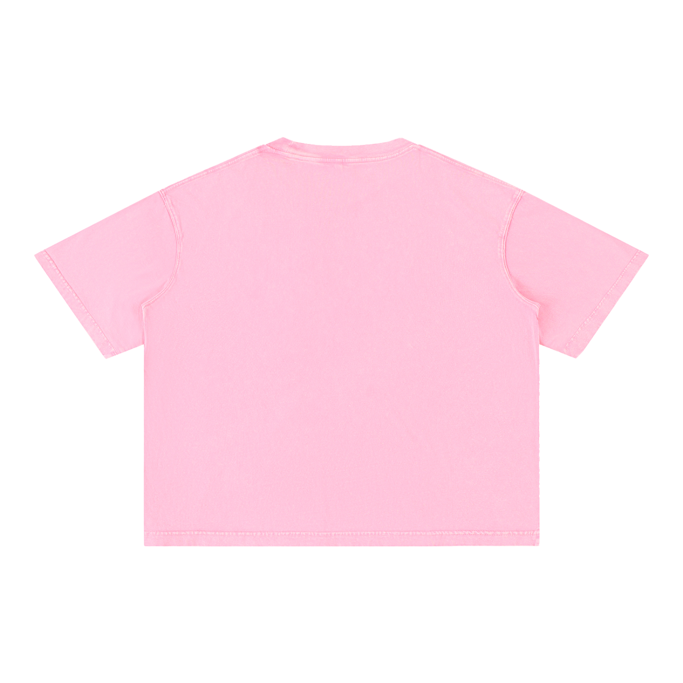 Mineral Wash Boxy Cotton T-Shirt (No Logo)