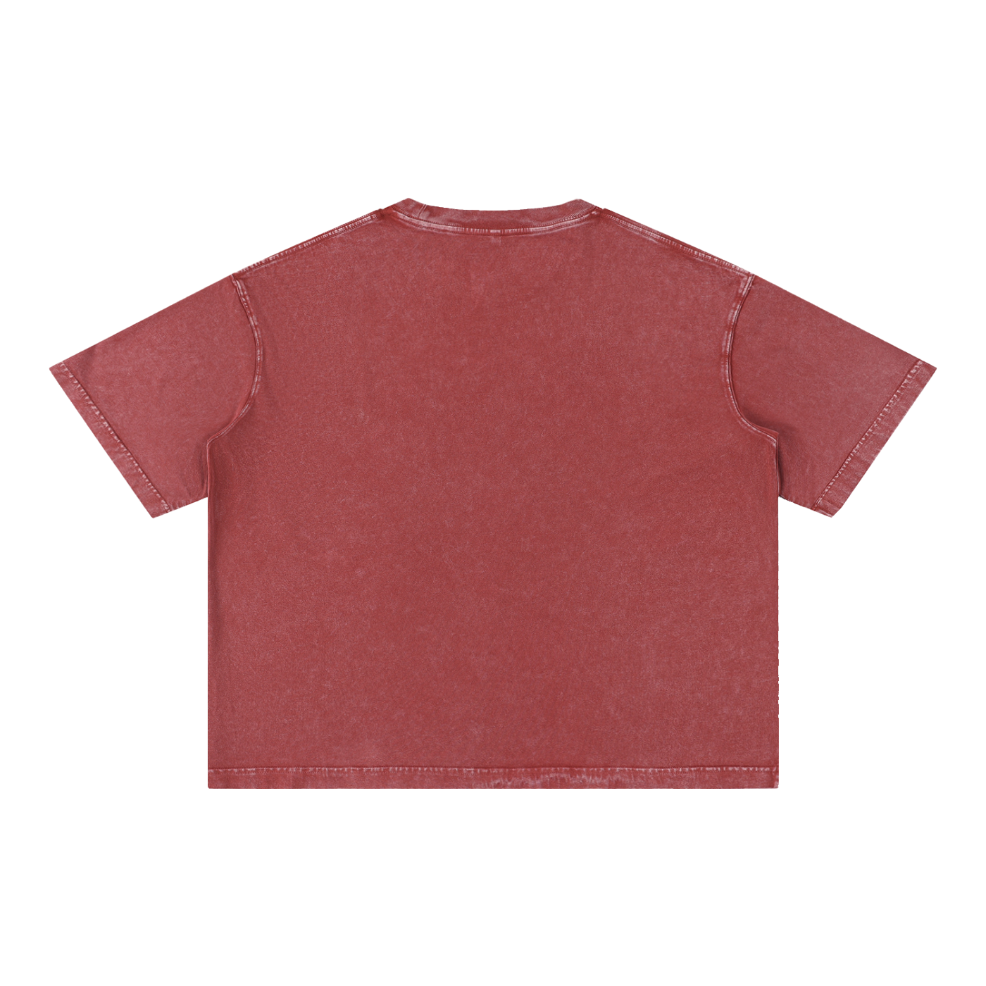 Mineral Wash Boxy Cotton T-Shirt (No Logo)