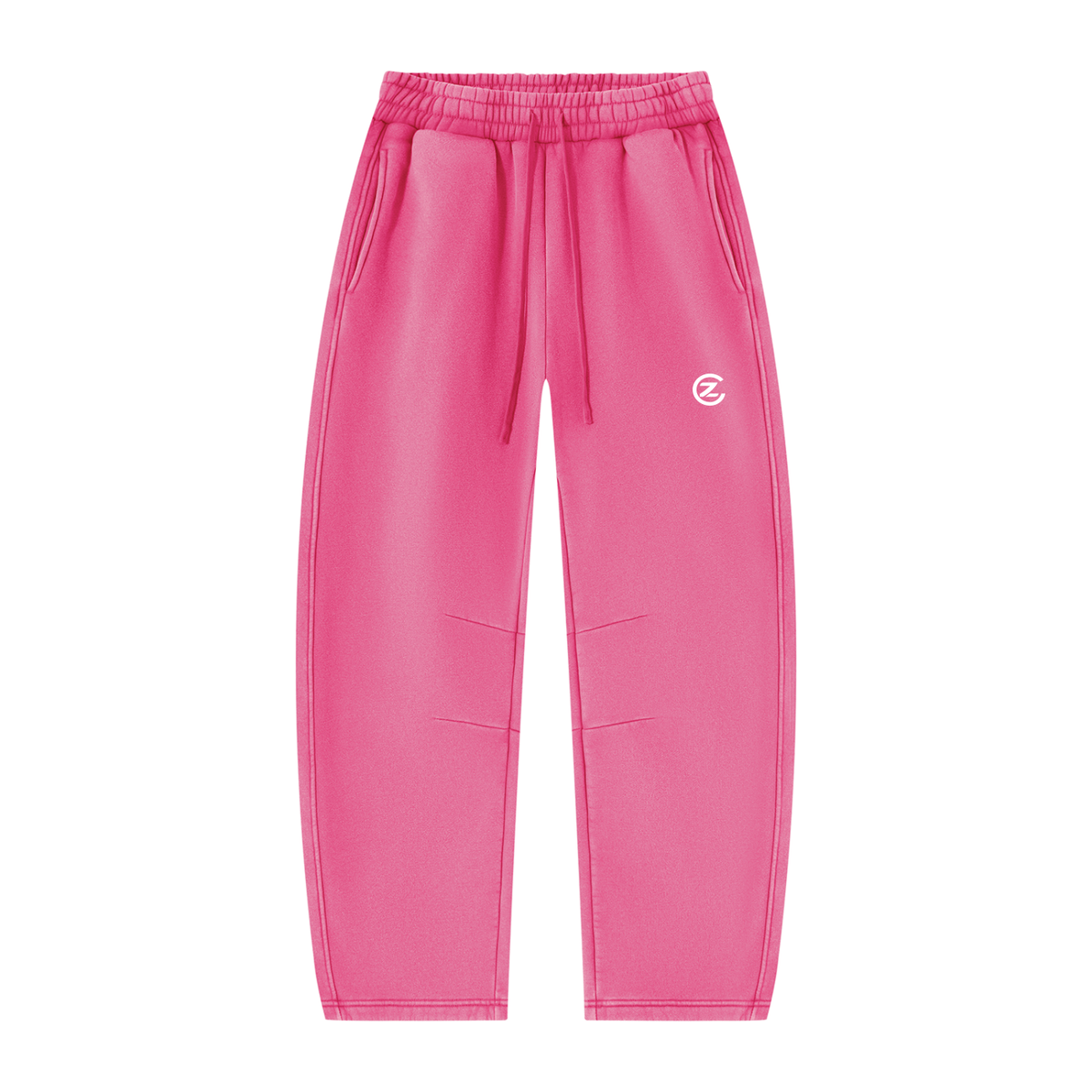 Unisex Vintage Wash Barrel Leg Fleece Sweatpants