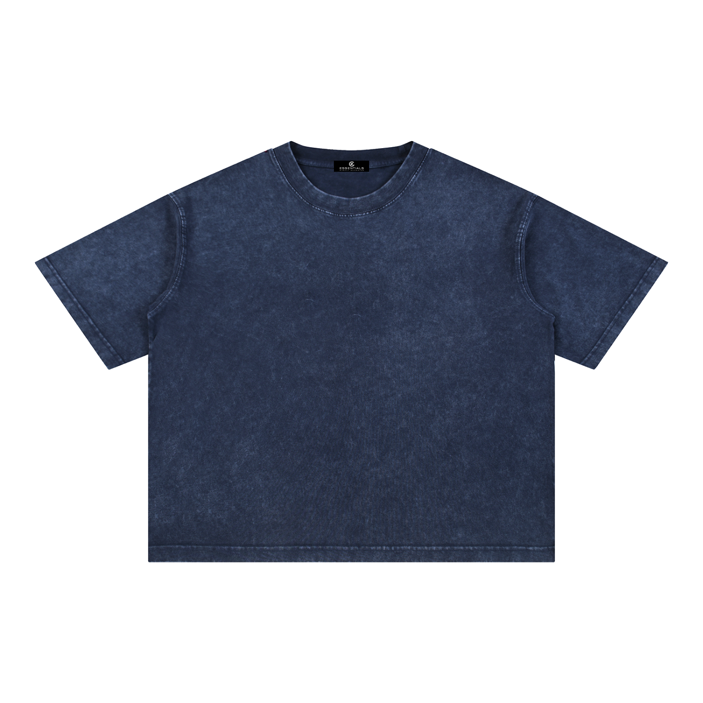 Mineral Wash Boxy Cotton T-Shirt (No Logo)