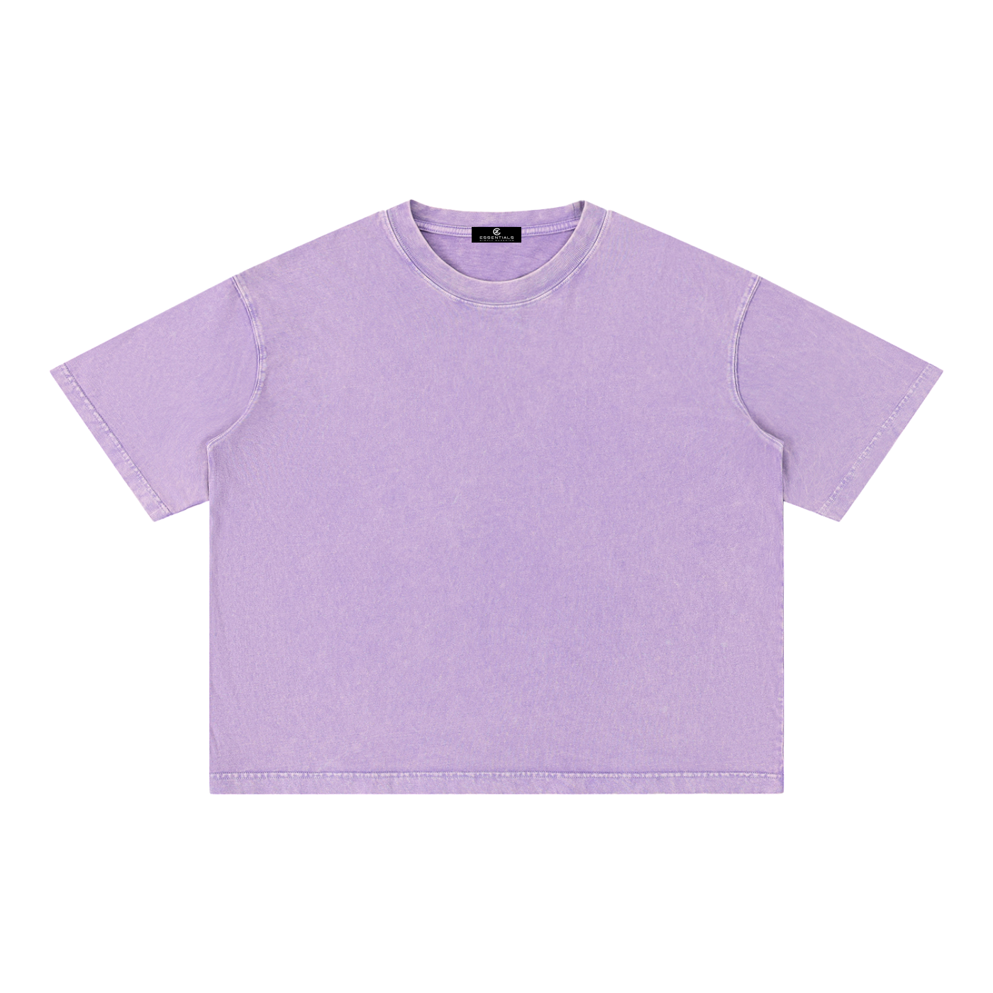 Mineral Wash Boxy Cotton T-Shirt (No Logo)