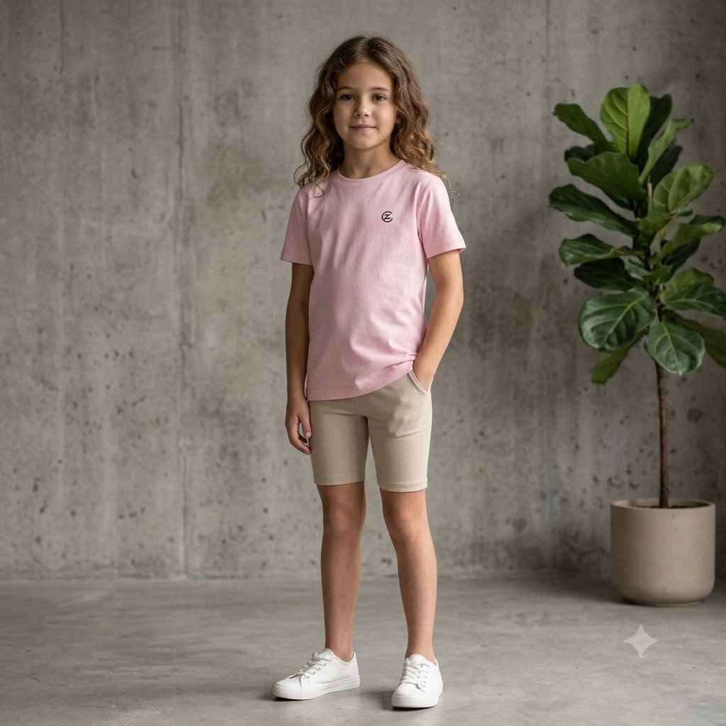 Kid’s Solid Crewneck T-Shirt