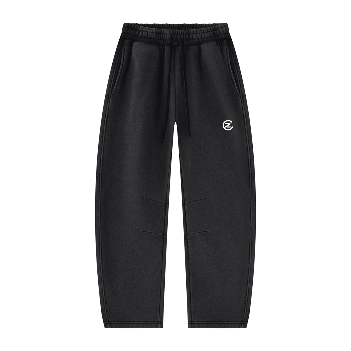 Unisex Vintage Wash Barrel Leg Fleece Sweatpants