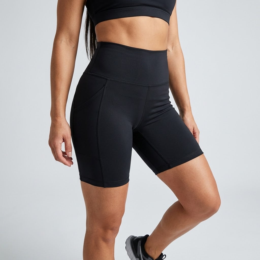 Women’s Lycra High Waisted Yoga Shorts