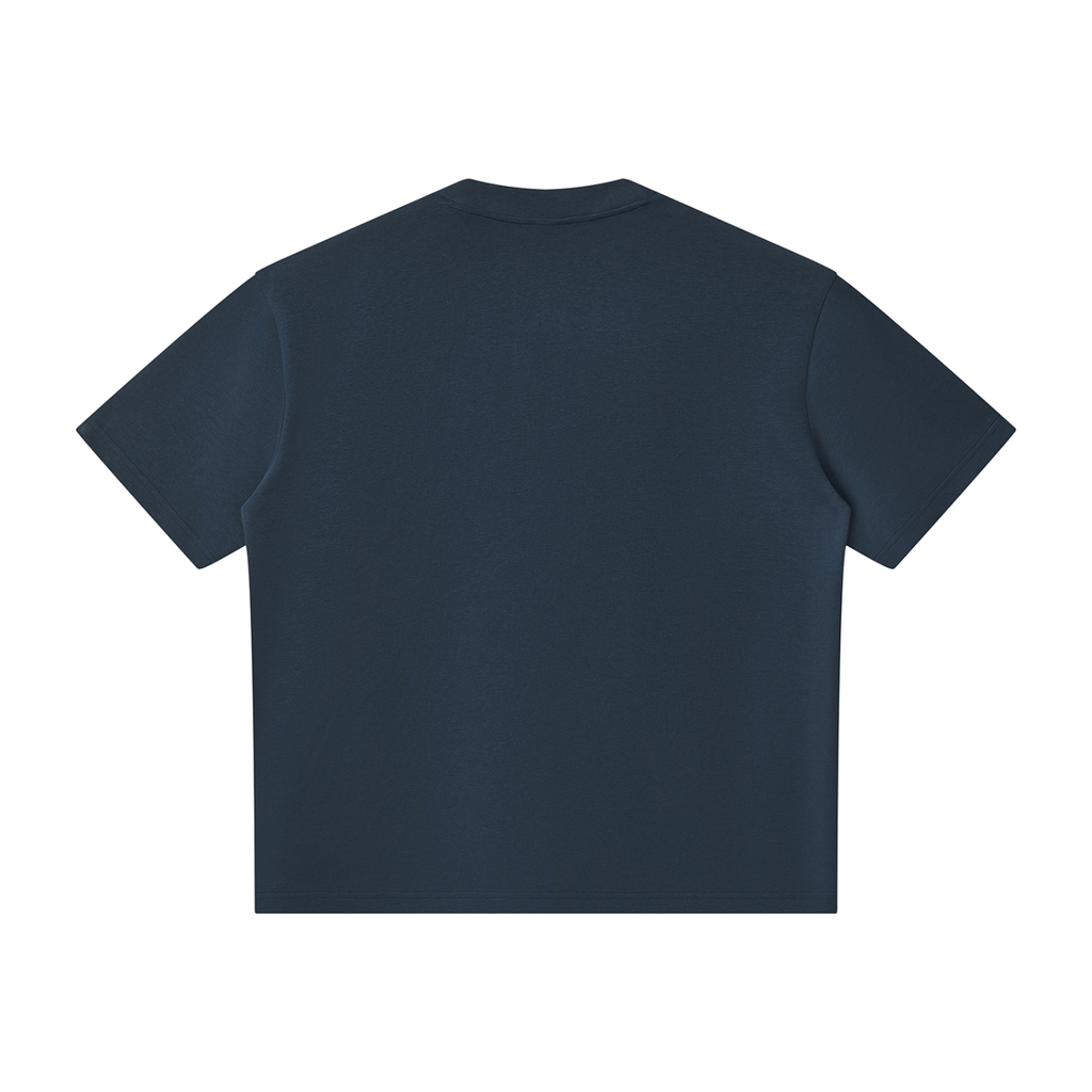 Unisex Oversized Piping Henley T-Shirt