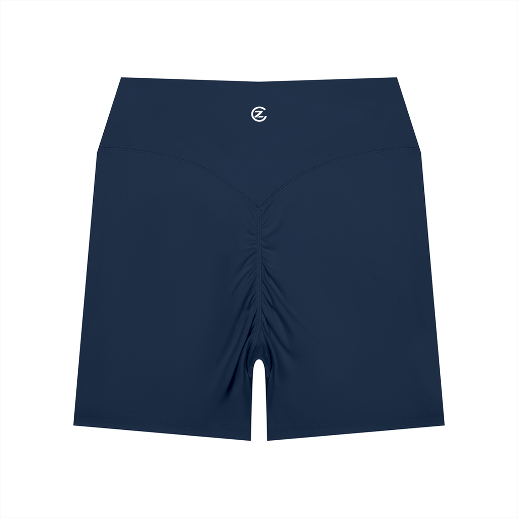Damen-Yoga-Bikershorts mit hoher Taille
