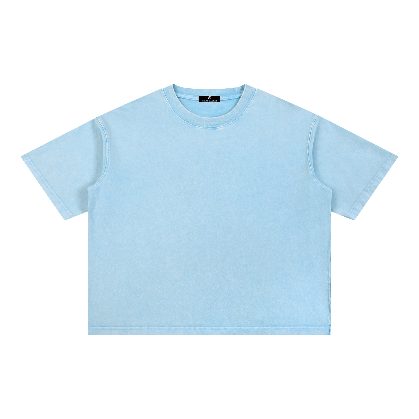 Mineral Wash Boxy Cotton T-Shirt (No Logo)
