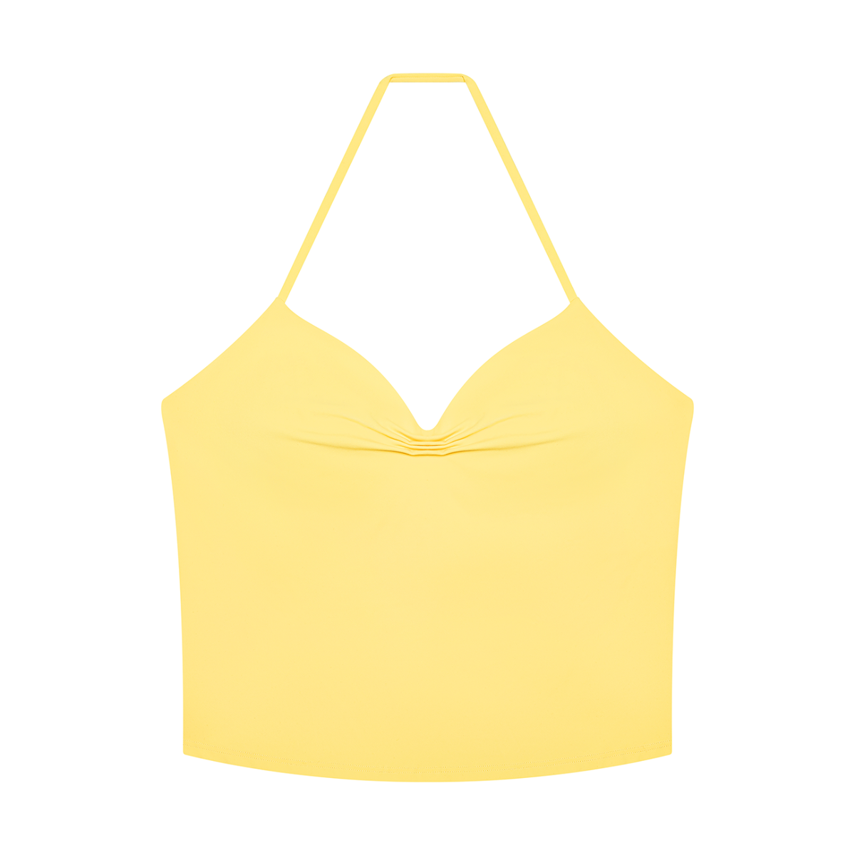 Women's Ruched Halter Yoga Tank Top
