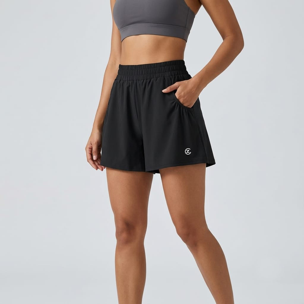 Women's Ruched Yoga Shorts
