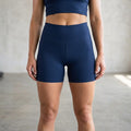 Damen-Yoga-Bikershorts mit hoher Taille