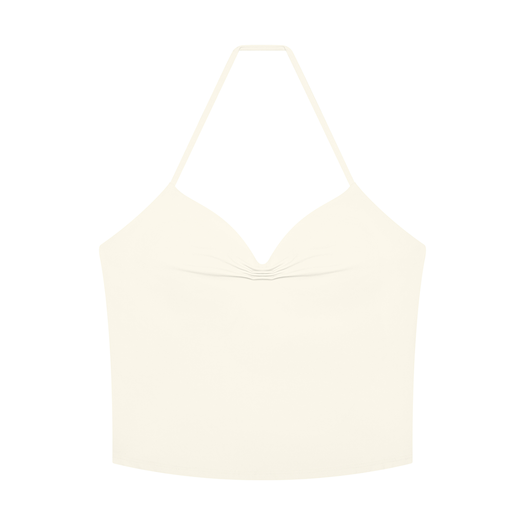 Women's Ruched Halter Yoga Tank Top