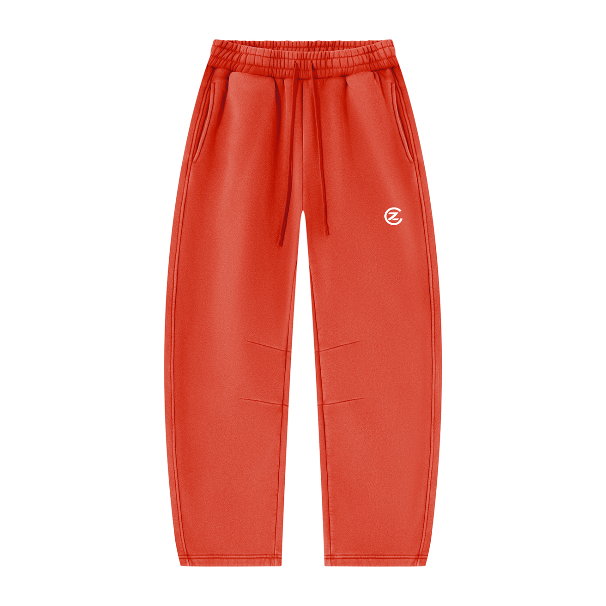 Unisex Vintage Wash Barrel Leg Fleece Sweatpants