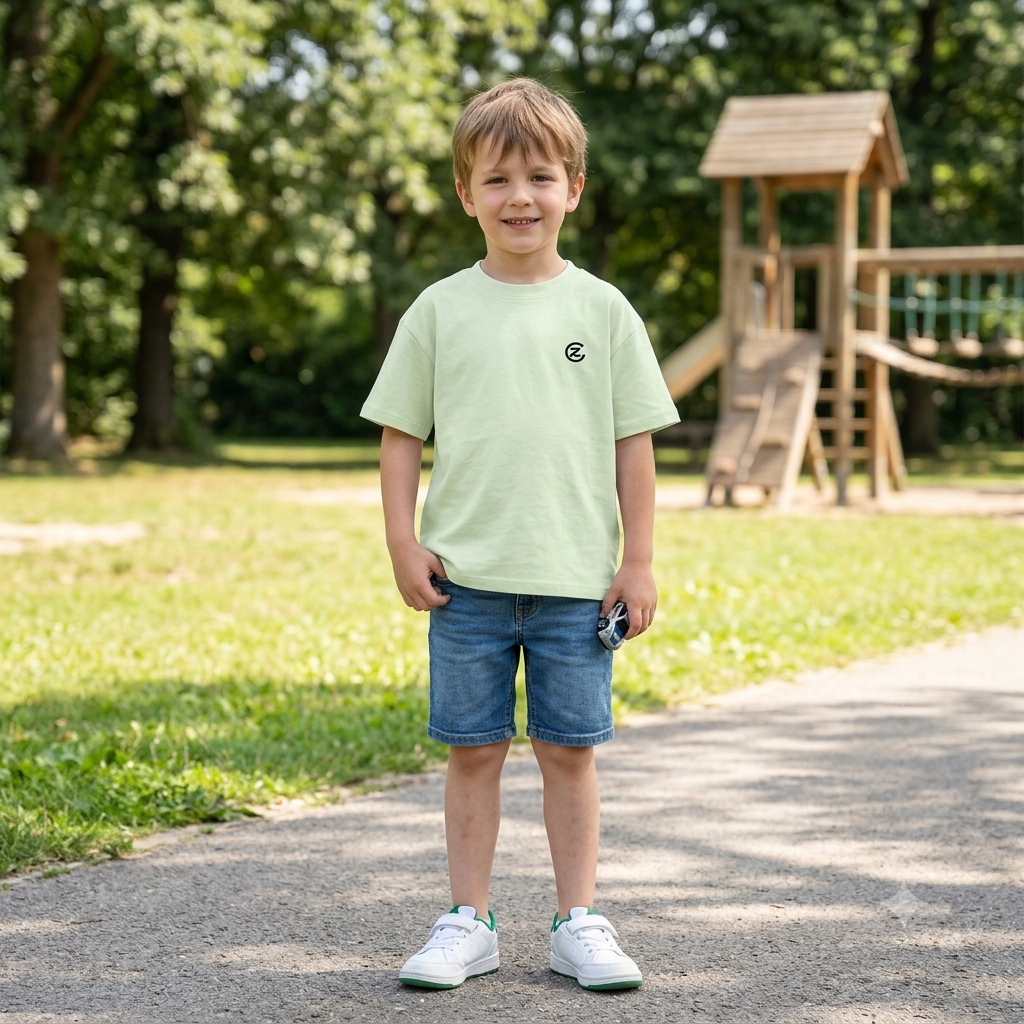 Kid’s Solid Crewneck T-Shirt