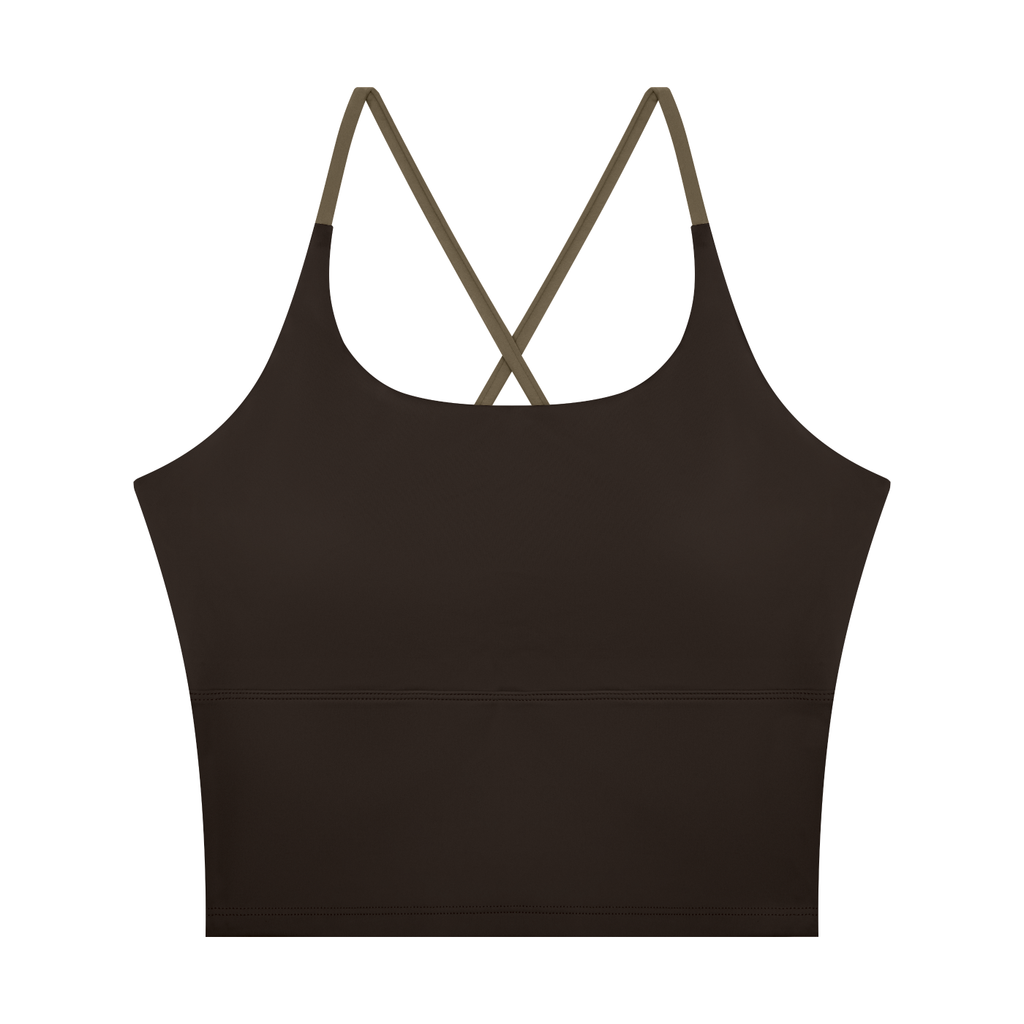Camiseta de yoga con bloques de color para mujer
