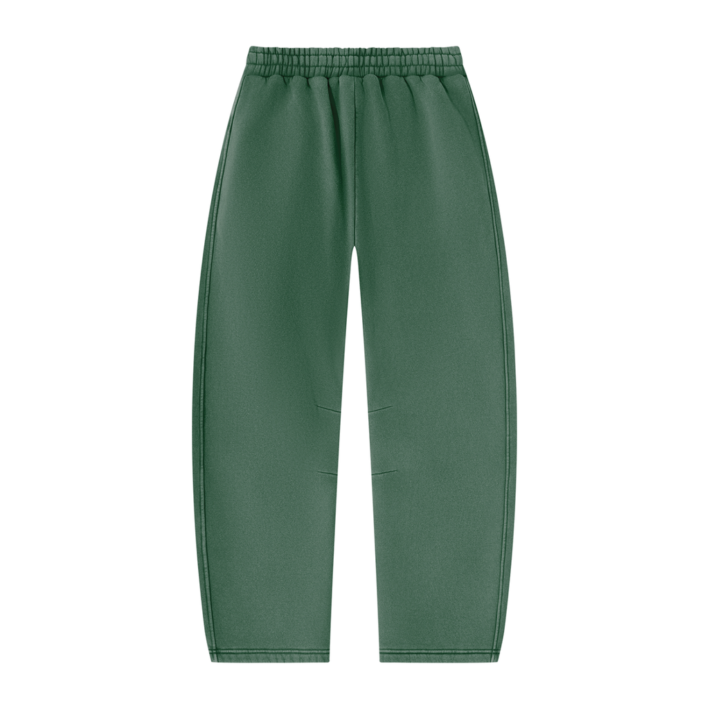 Unisex Vintage Wash Barrel Leg Fleece Sweatpants