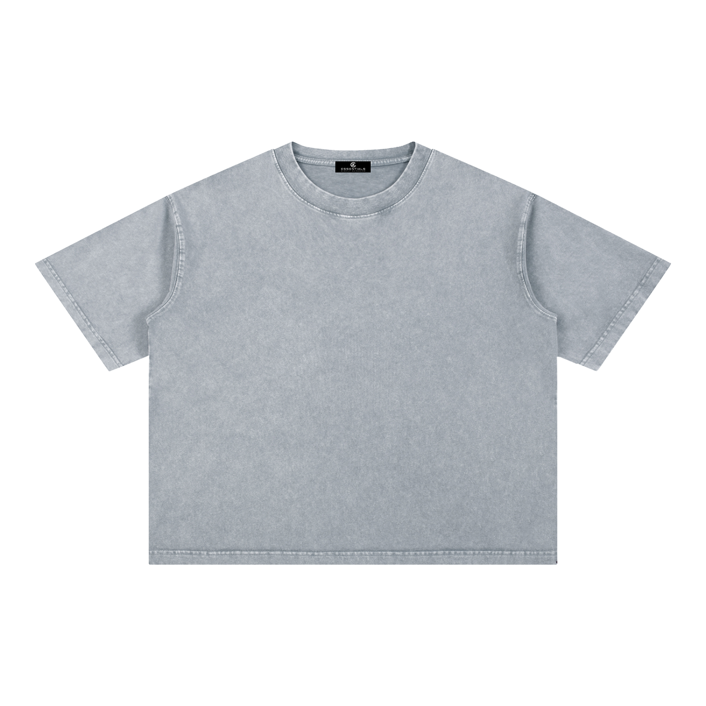 Mineral Wash Boxy Cotton T-Shirt (No Logo)