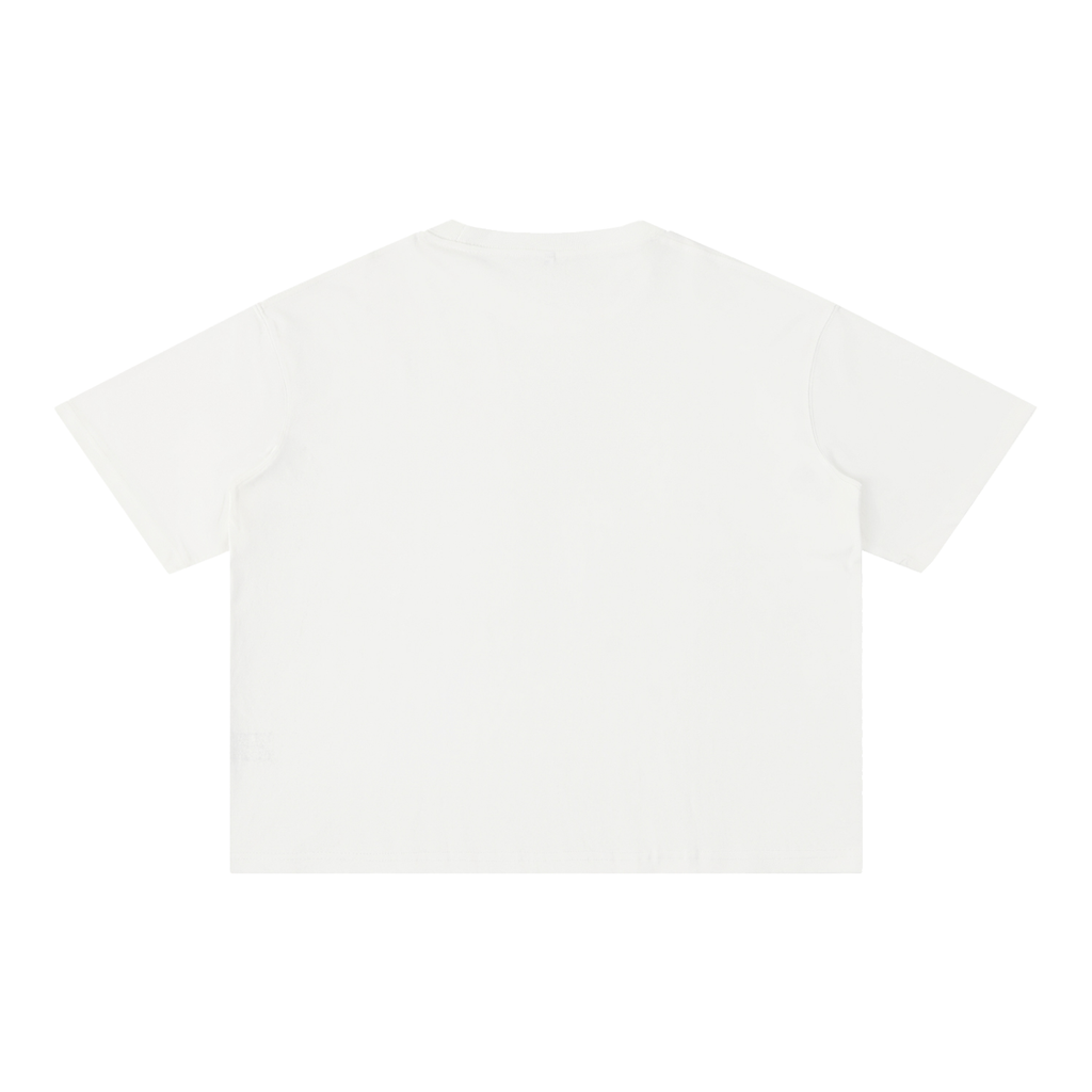 Mineral Wash Boxy Cotton T-Shirt (No Logo)