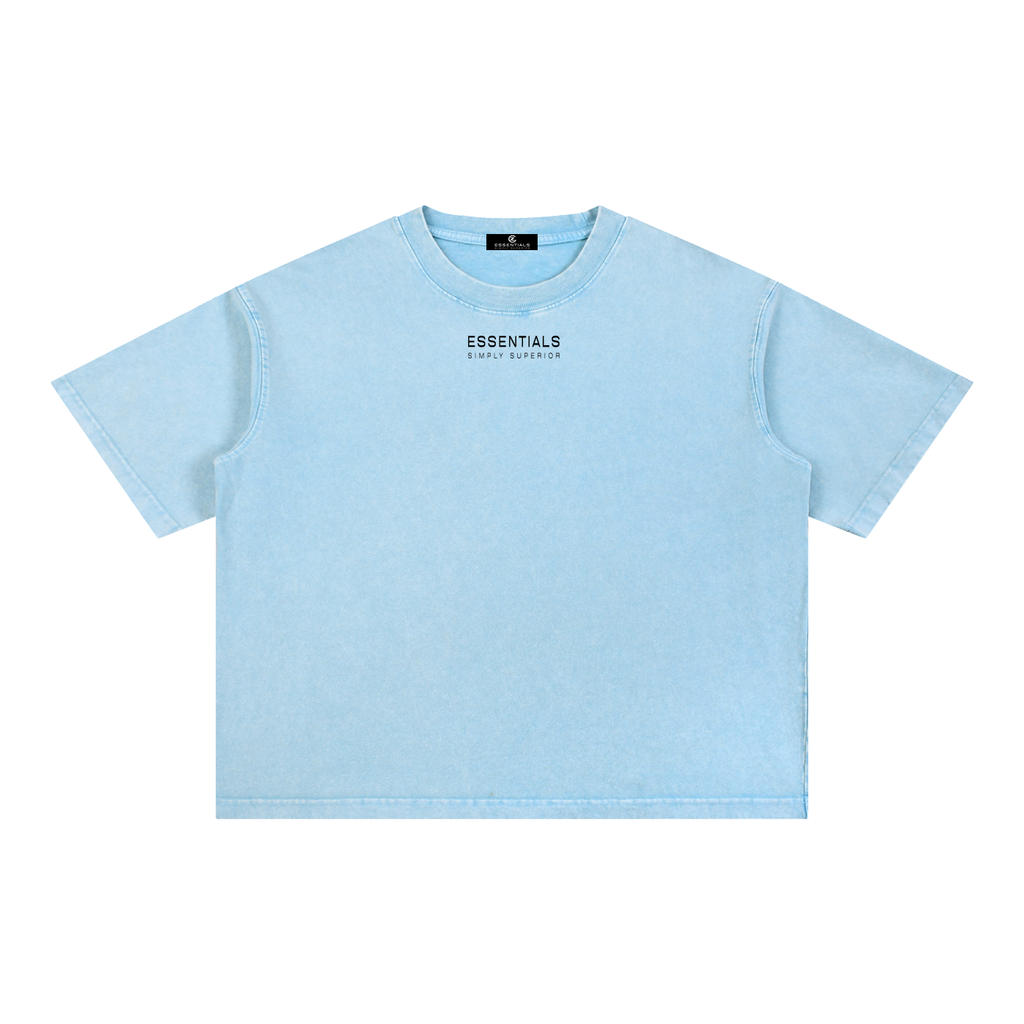 Mineral Wash Boxy Cotton T-Shirt