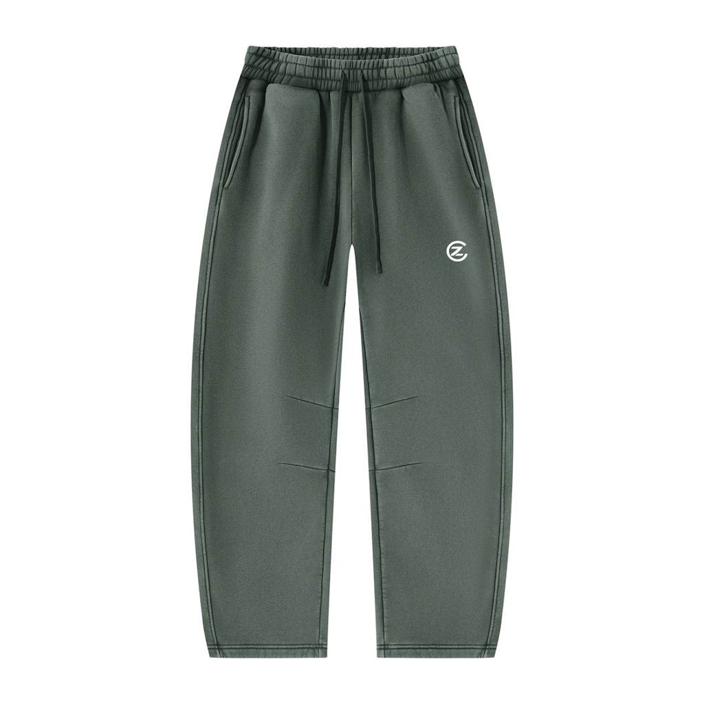 Unisex Vintage Wash Barrel Leg Fleece Sweatpants
