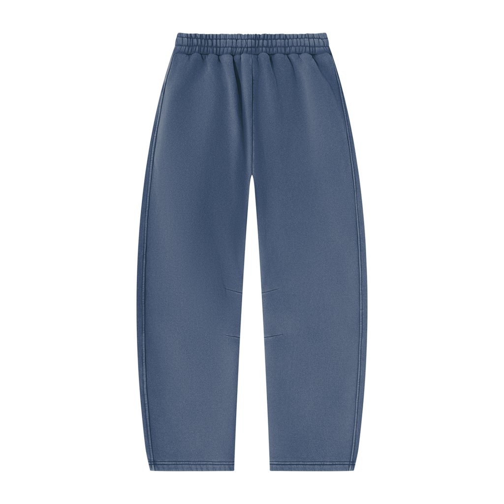 Unisex Vintage Wash Barrel Leg Fleece Sweatpants