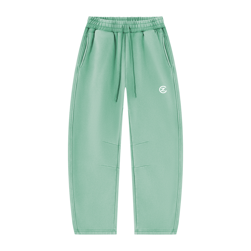 Unisex Vintage Wash Barrel Leg Fleece Sweatpants