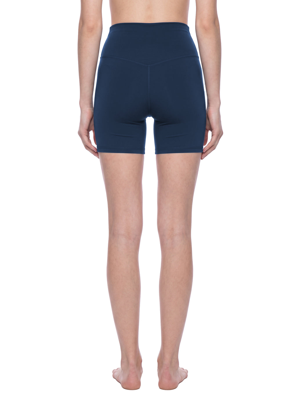 Damen-Yoga-Bikershorts mit hoher Taille